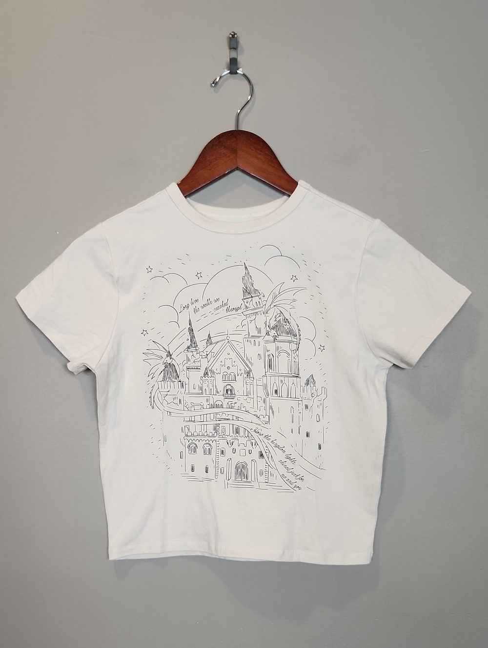 Taylor Swift How The Kingdom Lights Shined Cream Baby Tee Size Smal